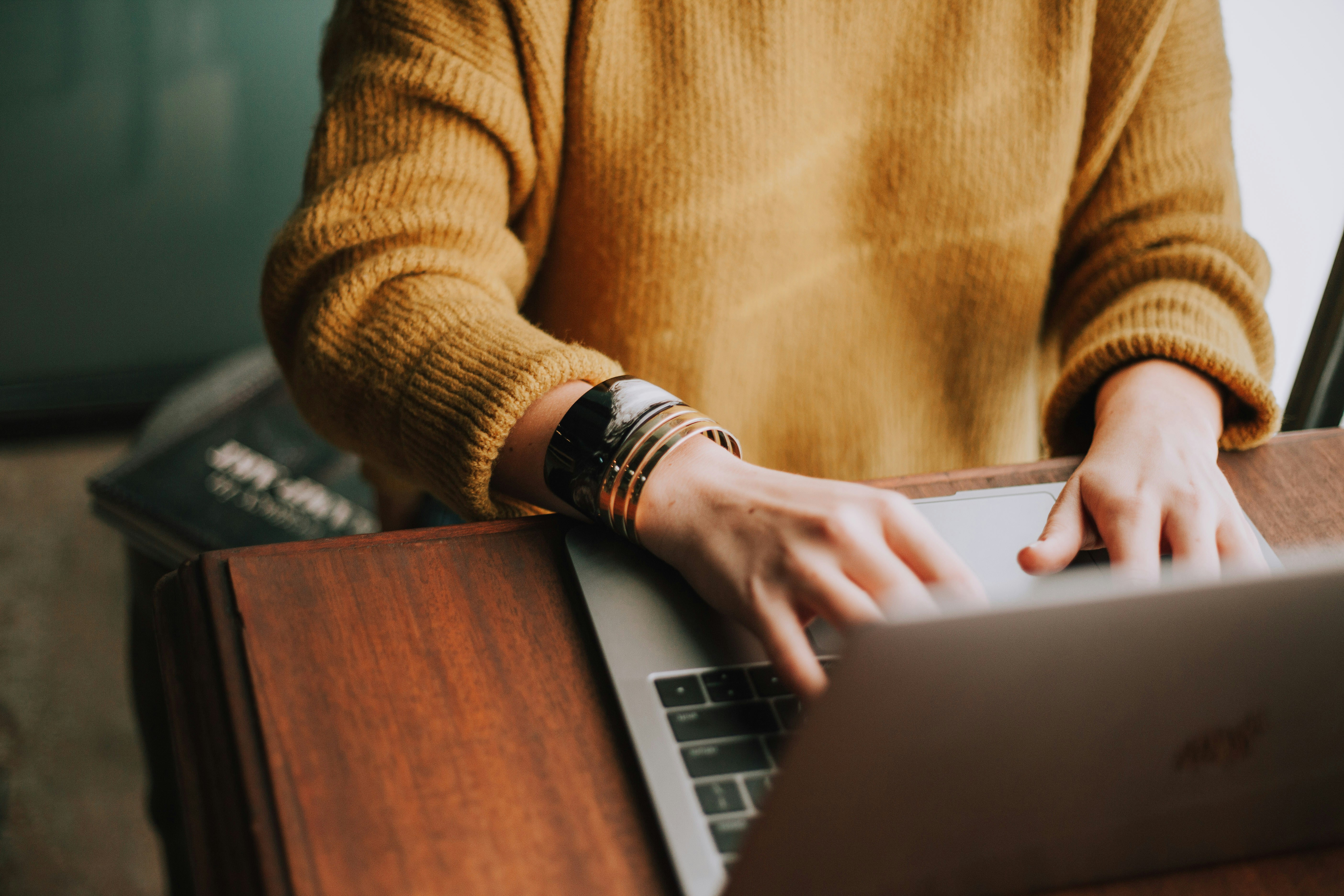 woman working at computer